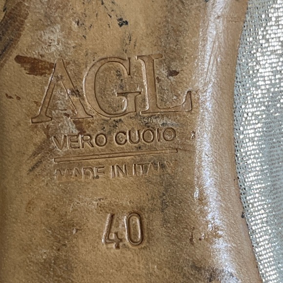 AGL Attilio Giusti Leombruni Women's Monika Cap Toe Ballet Flats size 40 Career - Picture 10 of 10